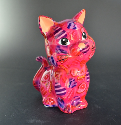 Pomme Pidou R - Spaarpot Cat Tilly, MagicalPink Hearts in Love