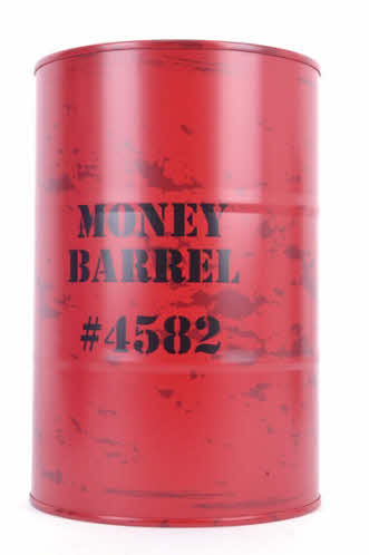 Spaarpot Money Barrel, Rood