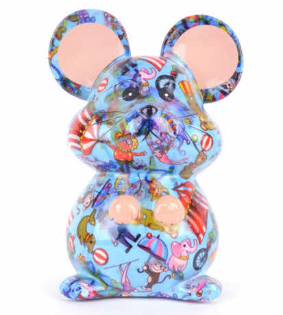 Pomme Pidou - Mouse Martha, Circus Crazy Turquoise Trapeze