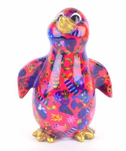 Pomme Pidou - Spaarpot Pinguin Paco, Anchors Aweigh RockyRed