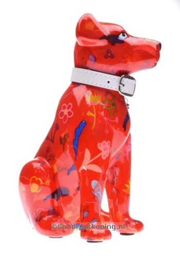Pomme Pidou - Spaarpot Dog Mylo, rood