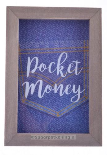 Spaarpot van hout, Pocket Money