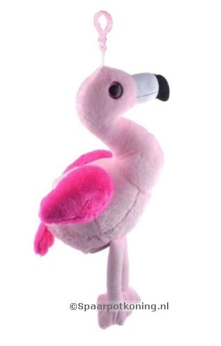 Spaarpot Pluche Flamingo, hangend