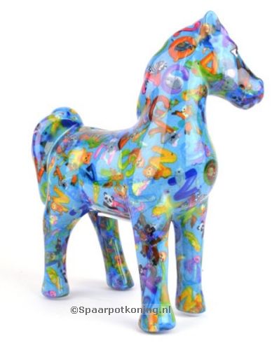 Pomme Pidou - Spaarpot Horse Joy, AquaBlue ABC