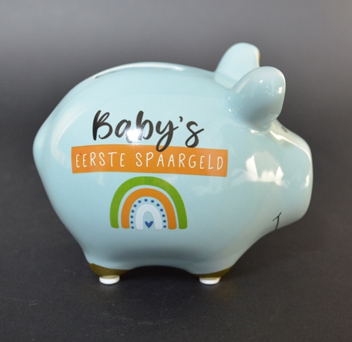 Best of...Spaarvarken Baby's Eerste Spaargeld, blauw