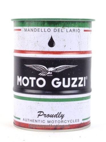 Spaarpot Spaarblik Moto Guzzi Oil