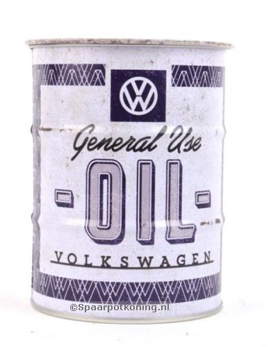 Spaarpot Spaarblik Volkswagen Oil