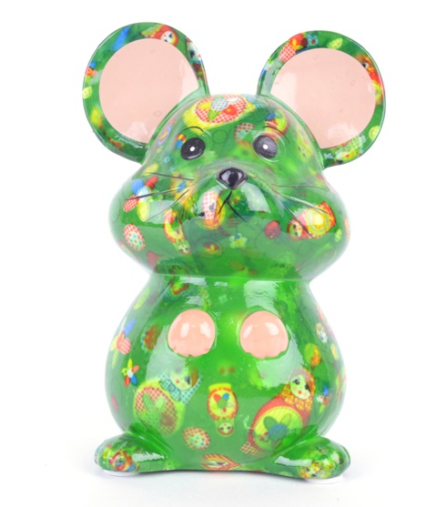Pomme Pidou - Spaarpot Mouse Martha, Mad about Green Matryoshkas