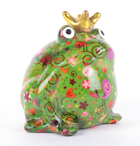 Pomme Pidou - Spaarpot King Frog Freddy, Birds in Love FunkyGreen
