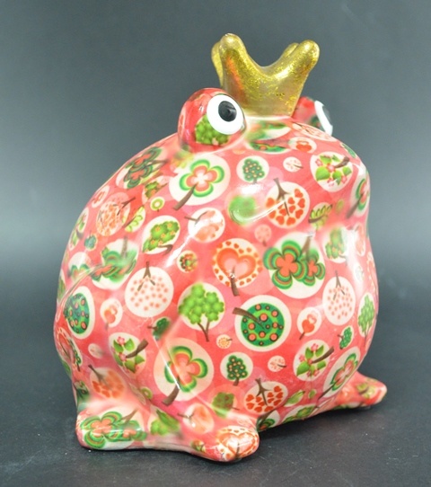 Pomme Pidou - Spaarpot King Frog Freddy, Tree Love PoppyPink