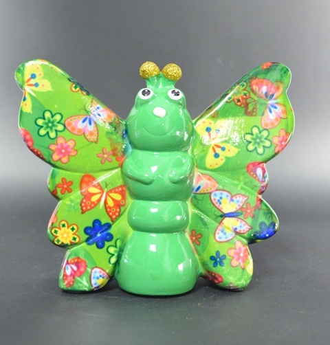 Pomme Pidou - Spaarpot Butterfly Bibi, PoshGreen Sweet Butterflies