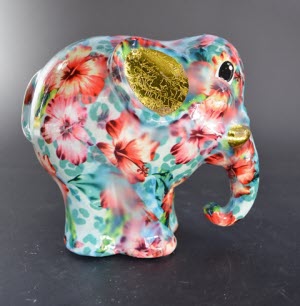 Pomme Pidou M - Spaarpot Elephant Elton, Hibiscus Mint Kiss