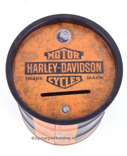 Spaarpot Spaarblik Harley Davidson Oil
