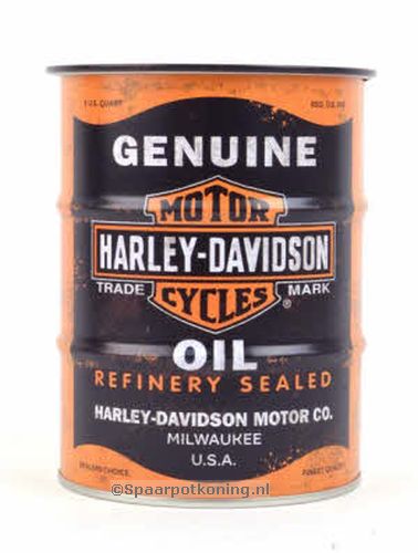 Spaarpot Spaarblik Harley Davidson Oil