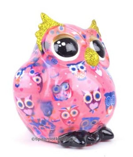 Pomme Pidou - Spaarpot Owl Olive, Mystic Owls PixiePink