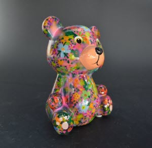 Pomme Pidou R - Spaarpot Teddy Bear Toto, SummerSet PixiePurple