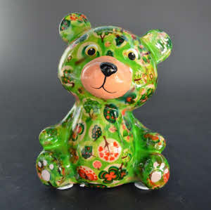 Pomme Pidou R - Spaarpot Teddy Bear Toto, TreeLove GardenGreen