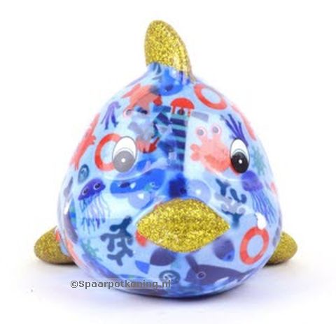 Pomme Pidou - Spaarpot Fish Calypso, Anchors Aweigh CarribeanBlue