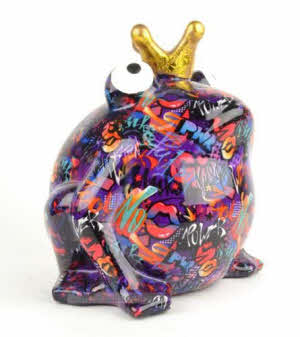 Pomme Pidou - Spaarpot King Frog XL Graffiti Big Freddy, New York