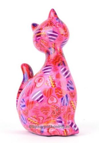 Pomme Pidou - Spaarpot Cat Caramel, MagicalPink Hearts in Love