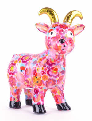 Pomme Pidou - Spaarpot Goat Gabriel, Pink Elephant Parade