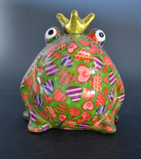 Pomme Pidou - Spaarpot King Frog Freddy, MagicalGreen Hearts in Love