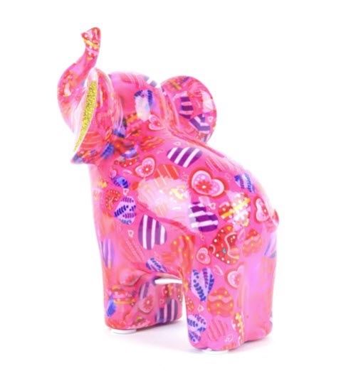 Pomme Pidou - Spaarpot Elephant Darcy, MagicalPink Hearts in Love