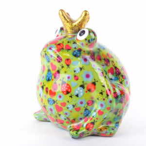 Pomme Pidou - Spaarpot King Frog Freddy, Coccinelle MossGreen