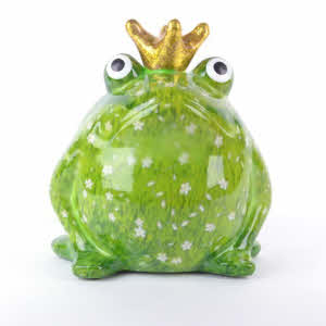 Pomme Pidou - Spaarpot King Frog Freddy, Daisy Dreams in Green Blumenwiesen