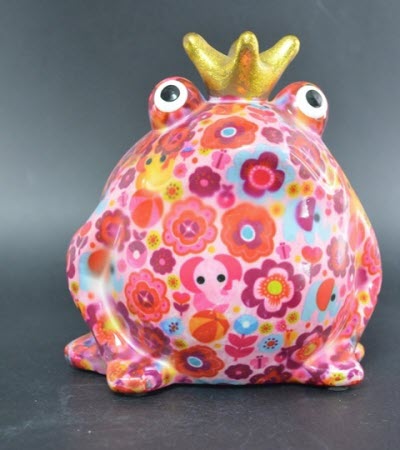 Pomme Pidou - Spaarpot King Frog Freddy, PE, Pink Elephant Parade