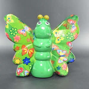 Pomme Pidou - Spaarpot Butterfly Bibi, PoshGreen Sweet Butterflies