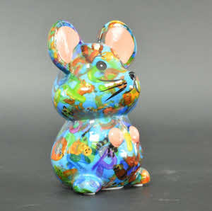 Pomme Pidou - XS Mouse Martha, AquaBlue ABC