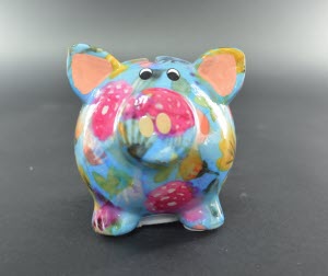 Pomme Pidou XS - Spaarpot Pig Rosie, Oriental Flowers
