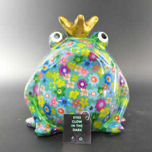 GITD - Pomme Pidou - Spaarpot King Frog Freddy, Funky Flowers  FairyGreen