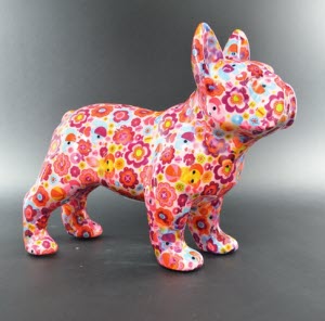 Pomme Pidou - Spaarpot Large French Bulldog Jack, Pink Elephant Parade
