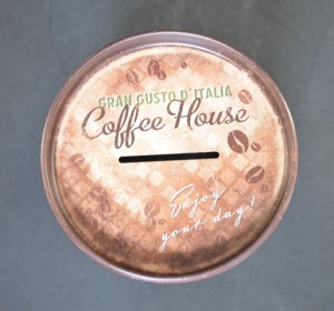 Spaarpot Spaarblik Coffee House