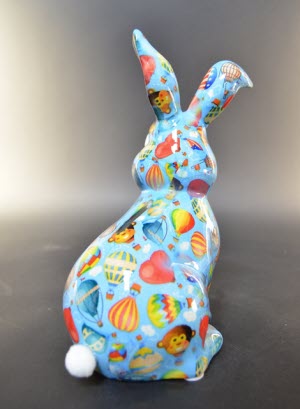 Pomme Pidou - Spaarpot Rabbit Helena, Air Balloons True Blue