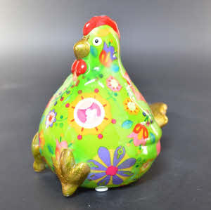 Pomme Pidou XS - Spaarpot Chicken Claire, Flowers and Dreams GardenGreen