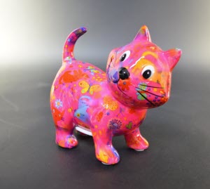 Pomme Pidou XS - Cat Kiki, Fluffy Cats MagentaMix
