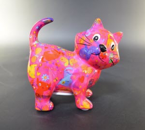 Pomme Pidou XS - Cat Kiki, Fluffy Cats MagentaMix
