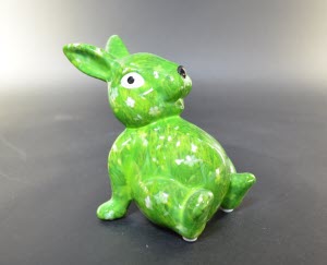 Pomme Pidou XS - Spaarpot Rabbit Billy, Daisy Dreams in Green Blumenwiesen