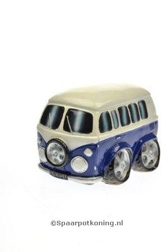 Spaarpot VW T1 bus, blauw