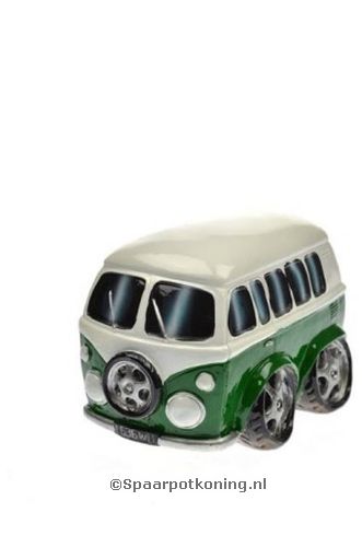 Spaarpot VW T1 bus, groen