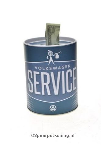 Spaarpot Spaarblik VW Service